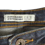 ZARA Basic Chewed Raw Hem Mid Rise Zip Pocket Skinny Jeans Size 4 Photo 1