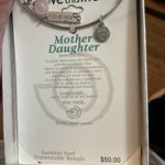 Mother Daughter Stainless Steel Expandable Bangle Bracelet Love This Life NEW Silver Photo 3