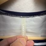 Lands' End Classic Navy and White Striped Tank Top Photo 3