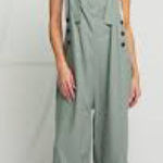 easel  Olive Green Sleeveless Dress Photo 0