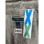 Karen Scott Womans  Small Tan Open Knit Open Front Cardigan Sweater Photo 2