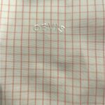 Orvis  button down short sleeve untucked camp hike shirt pink checked plaid shirt Photo 7