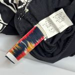 Jamaica Bay Tropical Halter Tankini Swim Top Size 10 Padded Vintage Black Photo 2