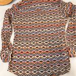 Ariat  Fitted Western Shirt Aztec Geometric w/ Snaps long sleeve Women’s Large Photo 8