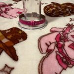 Keep Collective QUILTED HOT PINK/SADDLE BROWN leather keeper With Jewel Pink Photo 1