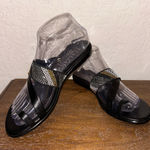 Italian Shoemakers  Toe Ring Jeweled Embellished Sandal Shoes Size 6.5  Photo 0