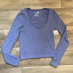 Free People  Lucky You Blue Layering Top Photo 3