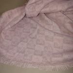 Juicy Couture Shawl Wrap Cover Up Beige Pink Logo Monogrammed Fringe Soft Blend Photo 2