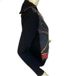 Ralph Lauren VTG 1990'S LAUREN EQUESTRIAN BISHOP SILK & WOOL ZIPPER CARDIGAN (M) Photo 2