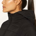 Lululemon  Black Quilted Hooded Jacket Size 4 – Lightweight Insulated Activewear Photo 5