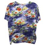 Faherty Sunwashed Crewneck Tropical Print Vacation Short Sleeve Cotton Tee Small Photo 2