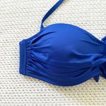 Vitamin A Ruched Bandeau Bikini Top NWT 8 Removable Halter Strap Tie Back Medium Photo 24