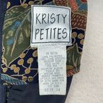 Vtg 90s Kristy Michaels 14 Petite Floral Midi Dress NWT Made in the USA Brown Photo 8