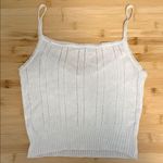 Brandy Melville  One size fits XS or Small Women’s White Lace Trim Camisole Top Photo 5