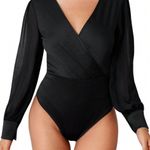 SheIn Long Sleeve Black Bodysuit Photo 1
