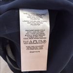 Ann Taylor Navy and White Shirred Split Neck Popover – Size Small Photo 10