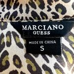 Marciano  Guess Silky Blouse Animal Leopard Print Blouse Small Photo 4