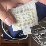 Sail To Sable  Cotton Knit Tank Dress Blue Stripe Size XL Nautical Coastal Chic Photo 5