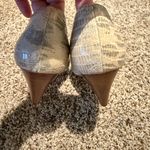 Rebecca Minkoff  light Snakeskin Peep-Toe Heels - Cream says 7 fits like an 8 Photo 5