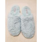 Ellen Tracy  Women's Faux Fur Slip-On Slide Slippers Mint Green Size 9 Photo 0