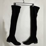 EXPRESS  Black Floral Embroidered Over-the-Knee Boots Size 7 Photo 4
