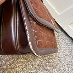 Givenchy Vintage 1970s Rare‎ Bordeaux Script Shoulder Bag Purse Made In Spain Photo 3