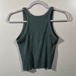 BDG UO Jesse Crop Tank in Teal Ribbed Tank Top Size Small Stretch Photo 2