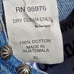 Silver River Studded Denim Jean Vest Crop XL Blue Photo 8