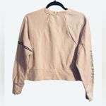 Nike  Pro Cropped Crewneck Sweatshirt Dri-FIT Blush Pink Women’s M Photo 1