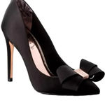 Ted Baker London Women’s Black Satin Azeline Pump Heels 37.5 Photo 0