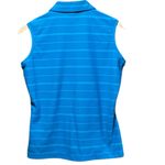 Nike  Dri Fit Blue White Striped Golf Polo Tank Top Size Small Photo 6