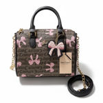 Juicy Couture New  brown satchel with pink bows Photo 0