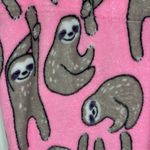 Coco Lounge Women’s Fleece Sweat Joggers Pants Size Medium (32x29) Pink Sloths Photo 2