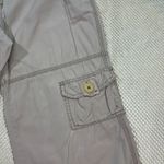 Boden Women Beige Cargo Pants Cuff Button Detail Wide Leg Cotton Size 6R Tan Photo 3