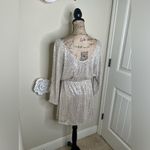 NTM: Silver Sequin Mini Dress Surplice V Photo 15