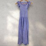 Free People  Chambray‎ Butterflies Midi Maxi Dress Sz XS Photo 4