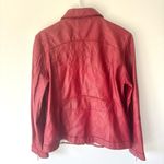 wilson's leather Wilson’s Leather Maxima Red Leather Jacket Bikercore Zip Up Vintage Y2K Photo 5