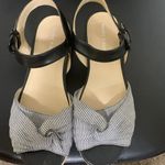 Marc Fisher  flinn nautical stripe ankle strap Platform Sandals woman size 8 Photo 4