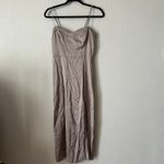 Abercrombie & Fitch The A&F Camille Midi Dress in Taupe Size Small Photo 2