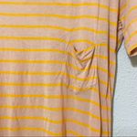 ALC Frank ALC Orange Striped Tee Shirt Dress Womens S Short Sleeve Casual Beachy Quiet Lux Photo 4