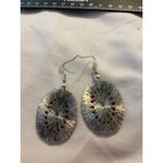 Turquoise Stone Necklace Earrings Set Western Boho‎ Jewelry Fashion Costume Blue Photo 3