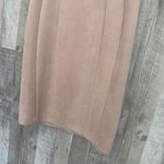 Calvin Klein * Women's Sleeveless Suede Dress Size 4 Primrose A-Limed Fitted Photo 5