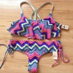 PINK - Victoria's Secret VS pink strapy flounce bikini S Photo 0