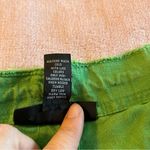 INC International Concepts green linen flared pants size 2 lightweight boho Photo 3
