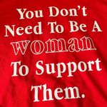 Mayfair Group The  Woman Support Cotton Zip-up Hoodie In Red Photo 7