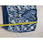 90's Vintage women's sweater vest blue white‎ chunky Catalina wool medium Photo 3