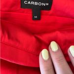 Carbon 38 Red Satin Midi Skirt Photo 3