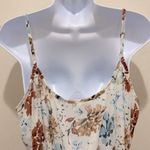 Cream Floral Spaghetti Strap Belted Mini Dress Photo 6