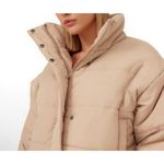 The Fifth Label Remake Tan Cropped Puffer Jacket Size XS Photo 3