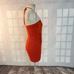 Free People WOMEN'S HOLD ON burnt orange smocked MINI DRESS size xs Photo 5